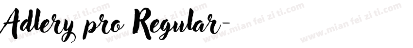 Adlery pro Regular字体转换